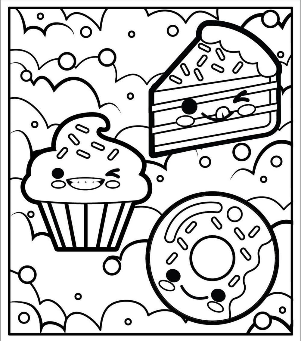 Sweets Coloring Pages - Free coloring pages | WONDER DAY — Coloring pages  for children and adults