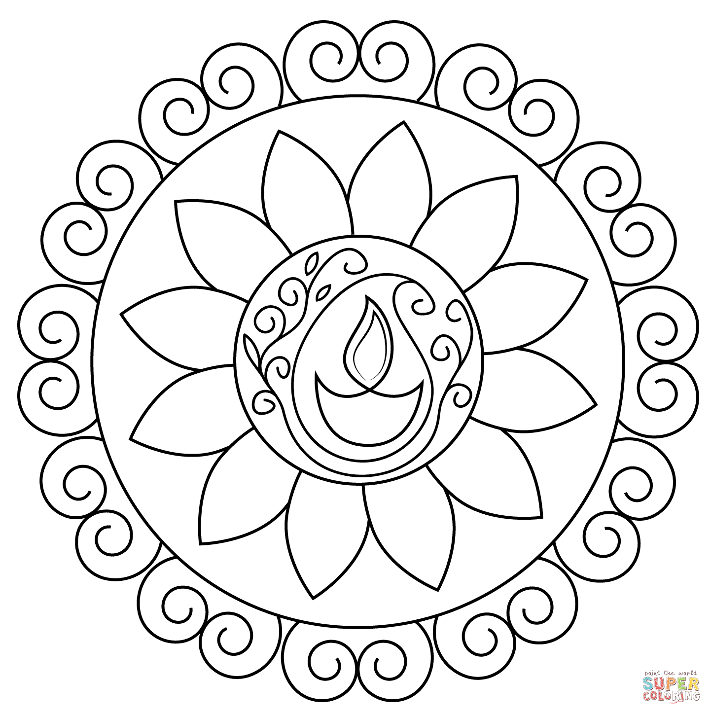 12 Pics of Diwali Coloring Pages - Diwali Coloring Page, Diwali ...