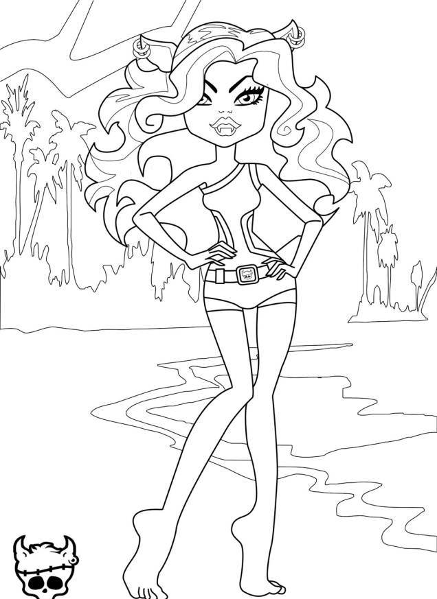 Monster High Coloring Pages Print Free - Superheroes Coloring 