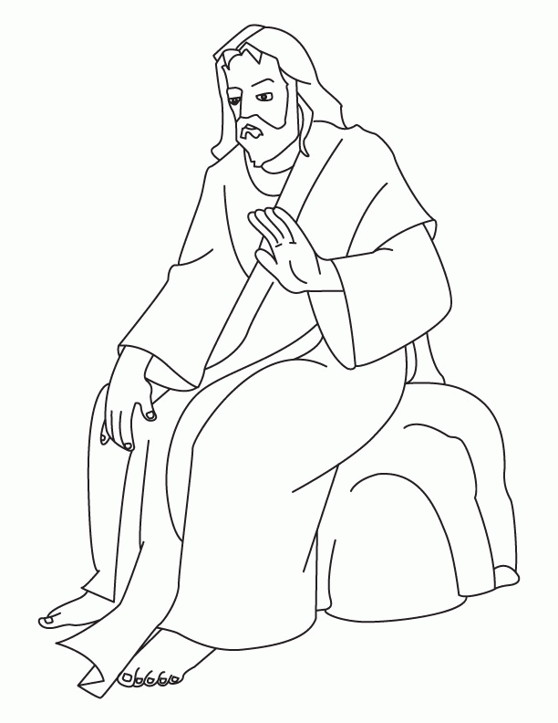 Jesus coloring page | Download Free Jesus coloring page for kids 