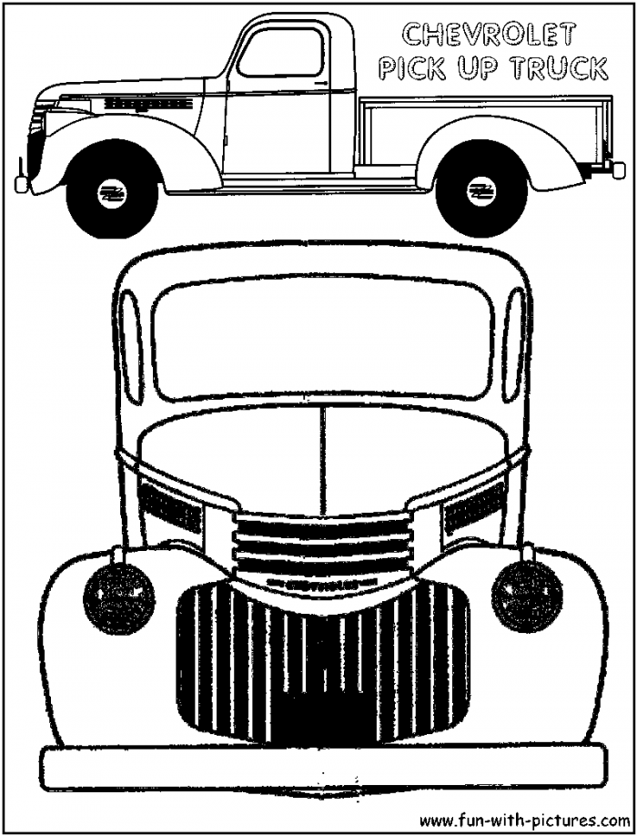 Trucks Coloring Page Sheet