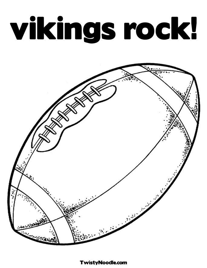 Vikings Rock Coloring Page Twisty Noodle 685x886px Football Picture