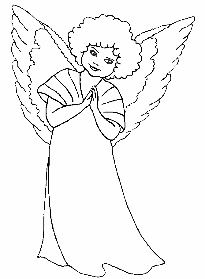 Printable Angels Angel18 Bible Coloring Pages