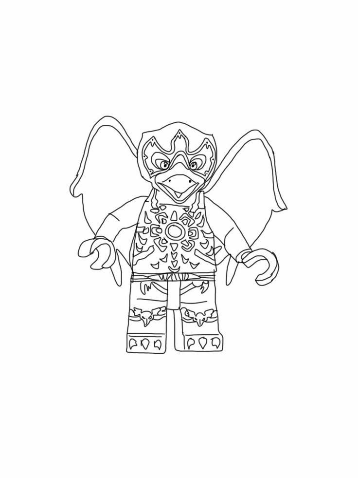 Lego Chima Coloring Page : Razar (raven) | Coloring Pages