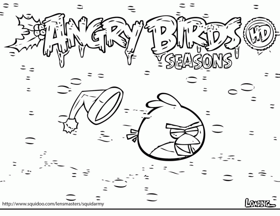 Free Angry Birds Coloring Pages Christmas Hagio Graphic 160254 