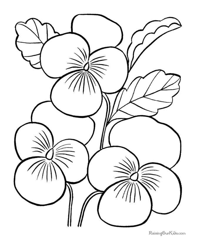 Printable flowers pages to color | Free coloring pages for kids