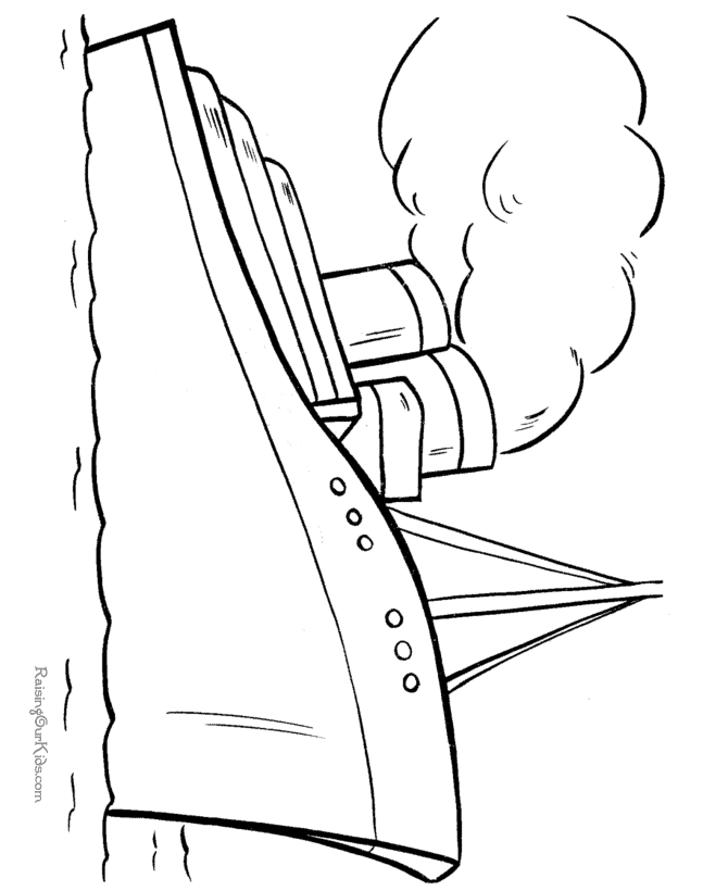 ship Colouring Pages (page 2)
