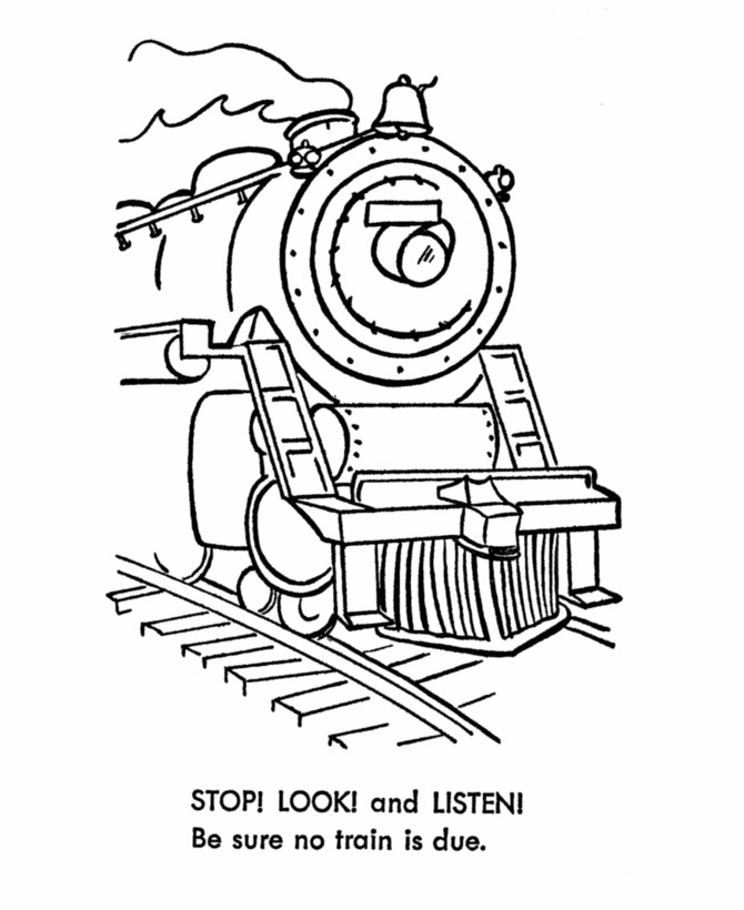 train Colouring Pages (page 2)