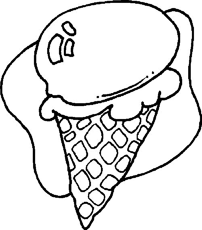 Ice Cream Special - Food Coloring Pages : Coloring Pages for Kids 