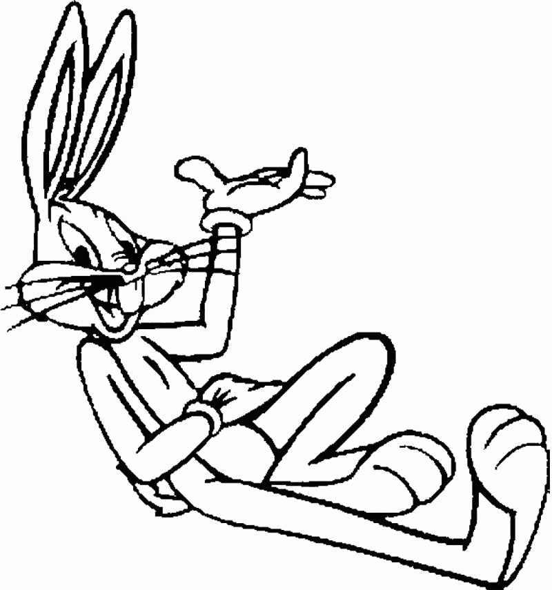 Looney Tunes Coloring Pages : Baby Girl Bugs Bunny Coloring Page 