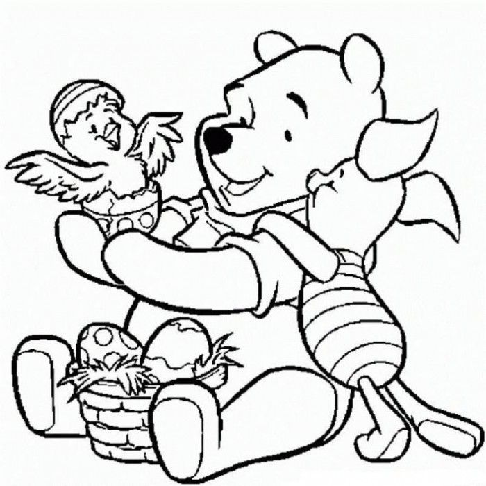 Disney : Pluto Seaching Easter Egg Disney Coloring Pages, Disney
