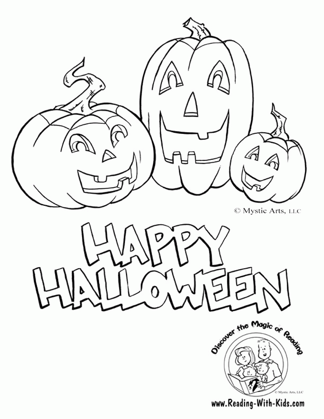 Coloring Pages About Halloween To Print Out