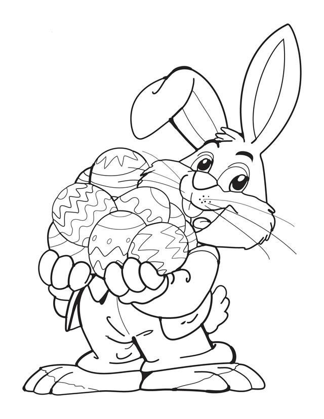 eggs and giving baskets of candy coloring easter book