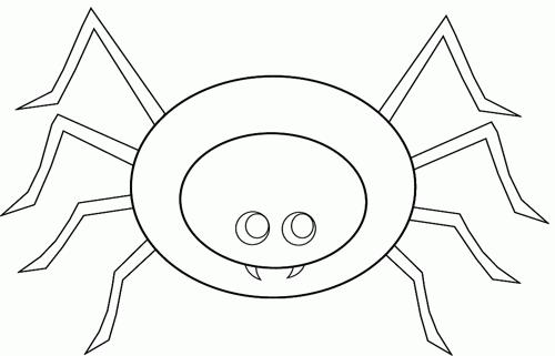 Spider to colour, 2 eyes cute style lge 17 cm | Flickr - Photo 