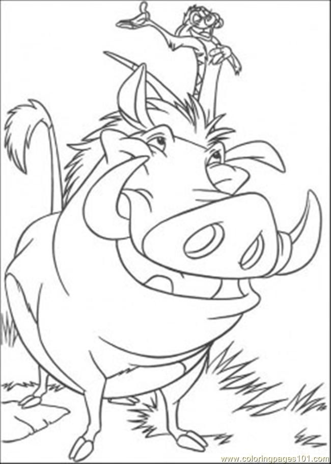 Coloring Pages He Lion King 2 (Cartoons > The Lion King) - free 