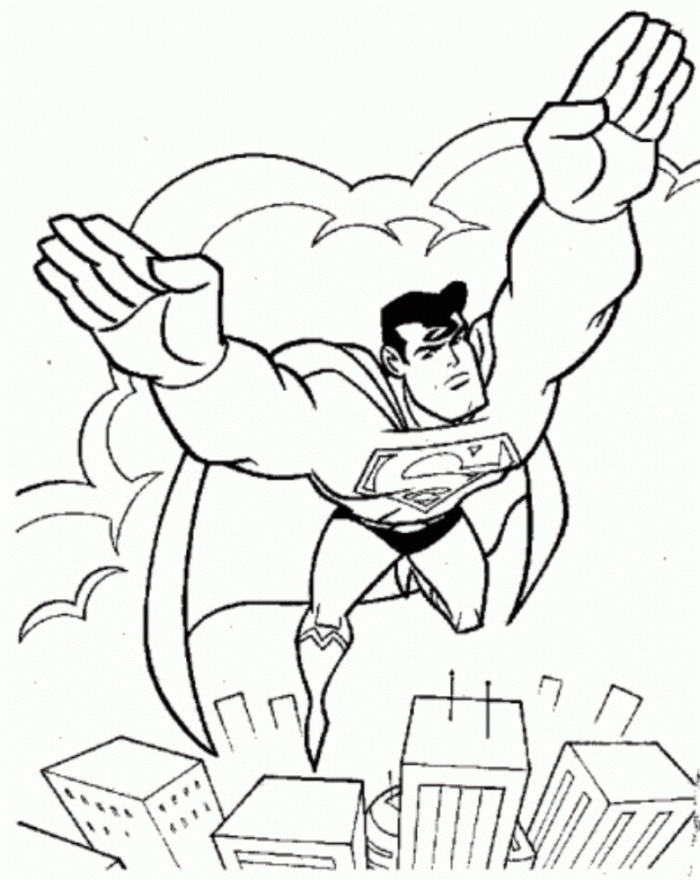 superman-flying-high-coloring-page-700x880 | Download printable 