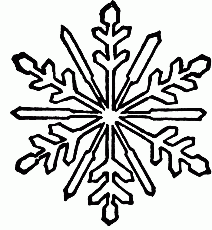 The Snowflake Taper Coloring Pages - Snowflake Coloring Pages 