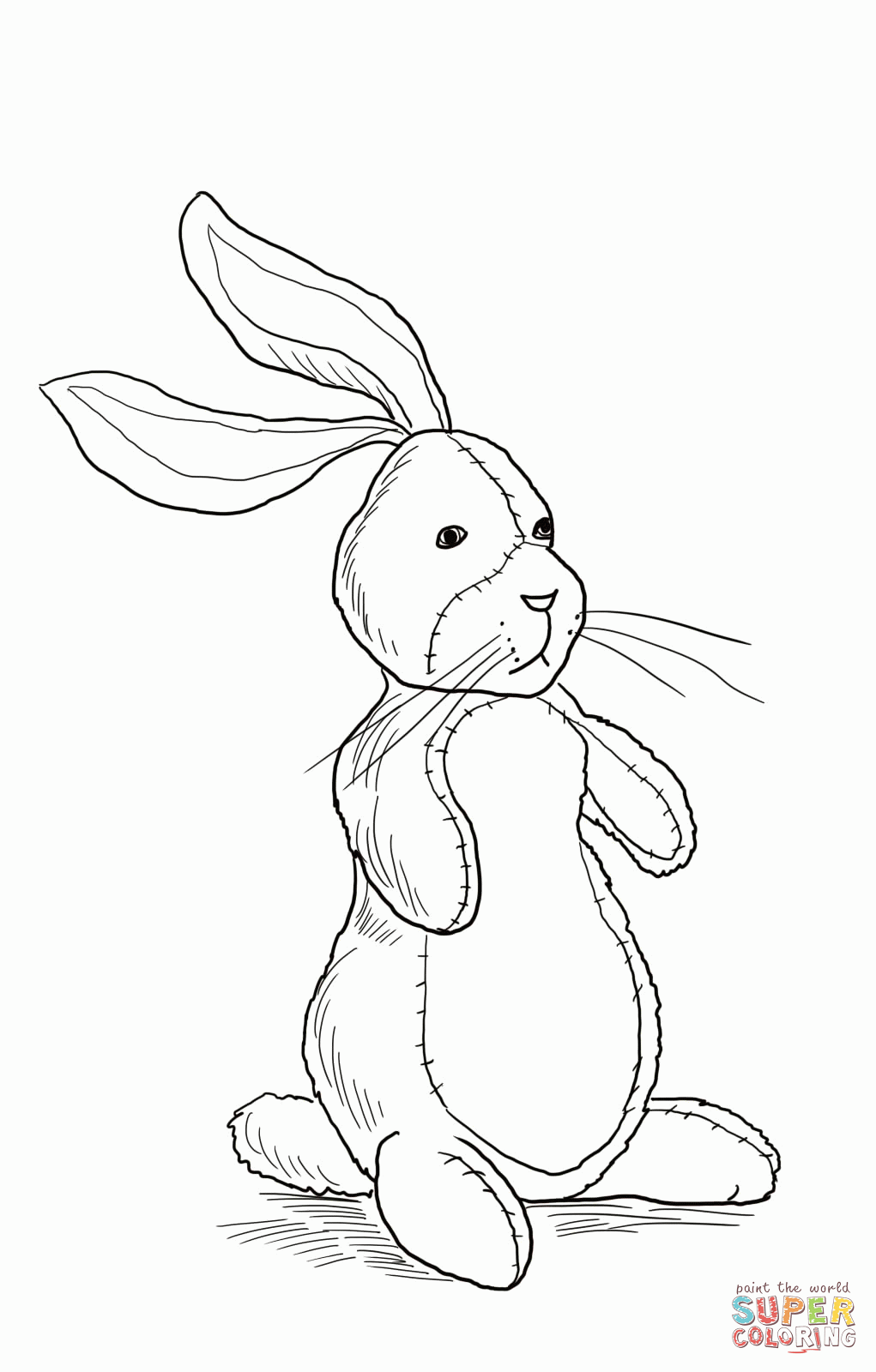 Velveteen rabbit coloring page