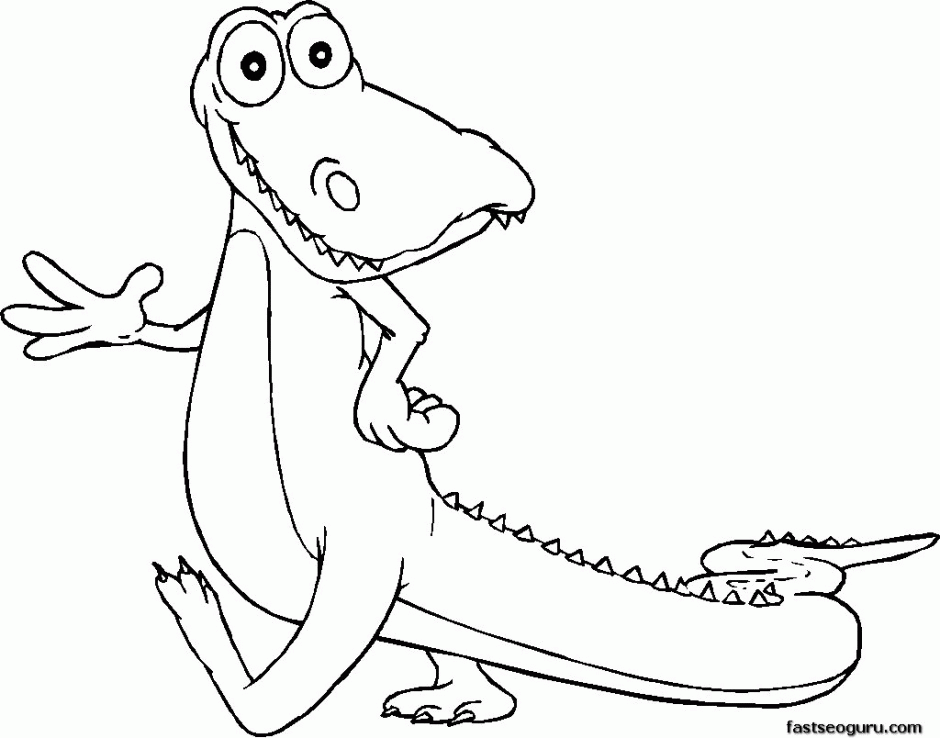 Alligator Coloring Sheet Free Coloring Pages 143401 Zookeeper 