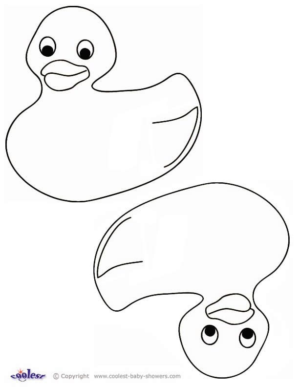 shower duck Colouring Pages