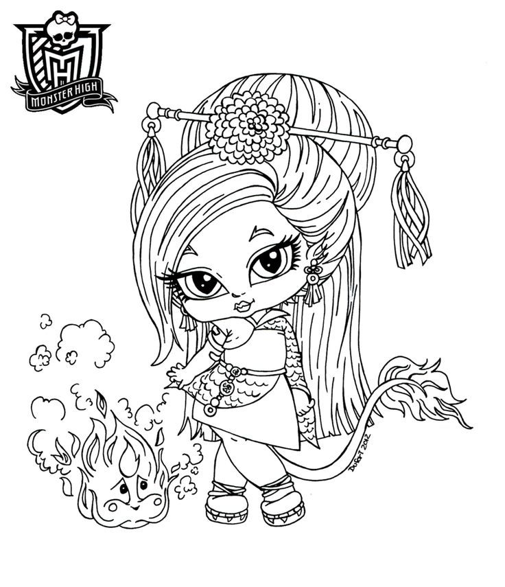 monster-high-coloring-pages-baby-skelita-136 | Free coloring pages 