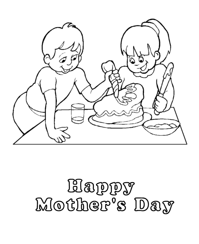 beary happy birthday coloring page