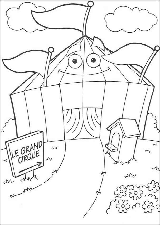 DORA THE EXPLORER coloring pages - Circus
