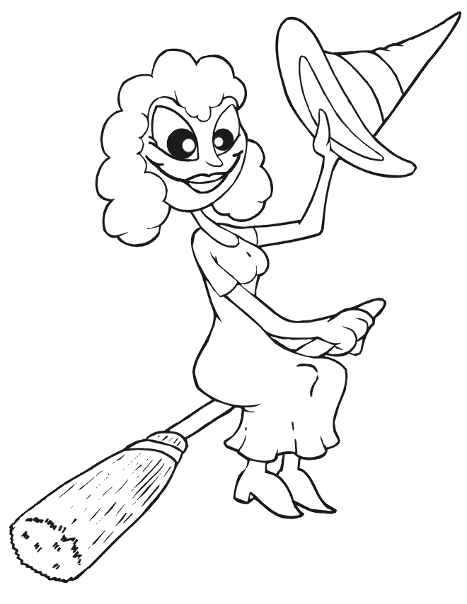 Pretty Witch Coloring Pages | Find the Latest News on Pretty Witch 