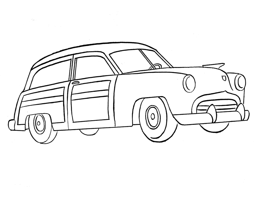 1950 car Colouring Pages