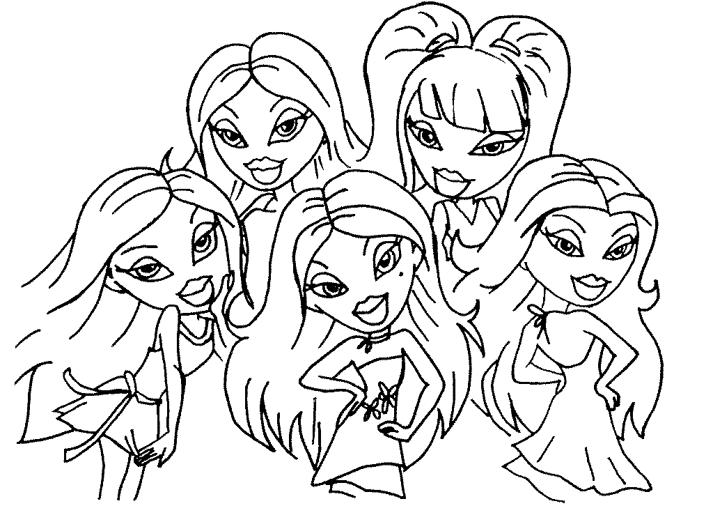 Coloriage bratz a imprimer