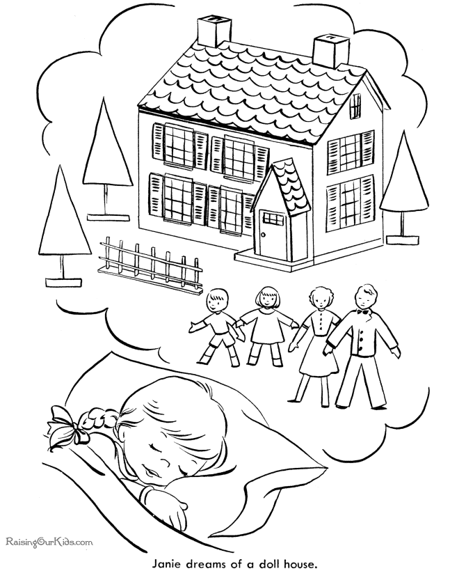 Free Christmas Coloring Pages - Christmas Dreams!