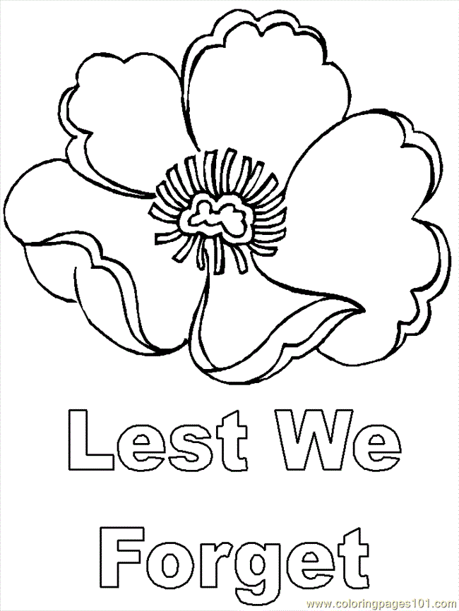Coloring Pages Veteran's Dayvas (Entertainment > Holidays) - free 
