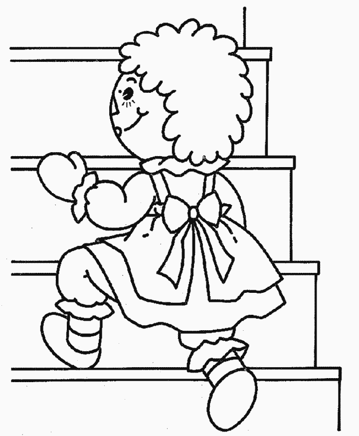 raggedy doll Colouring Pages