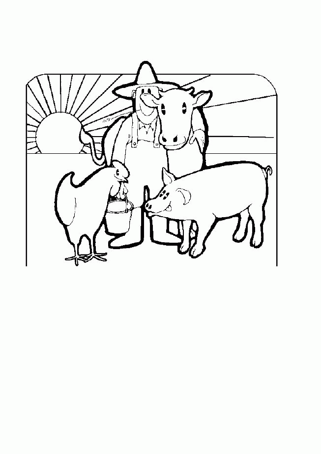 farmer girl Colouring Pages (page 3)