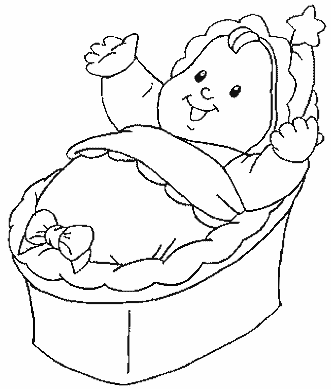 Cute and Chubby Baby Coloring Pages