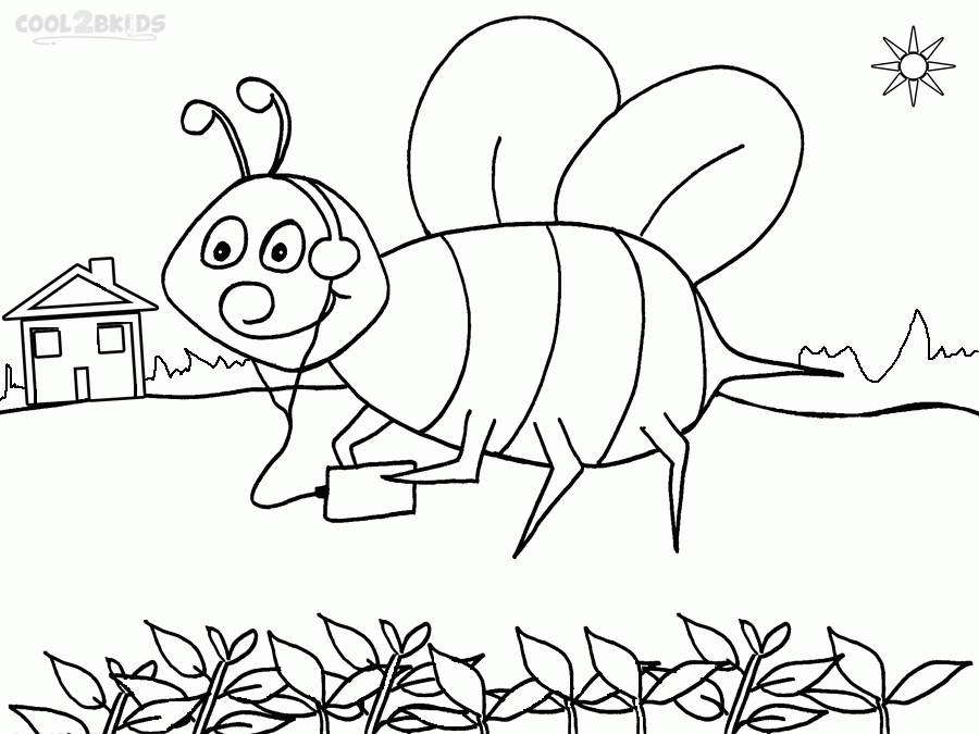 Bumble Bee Coloring Pages