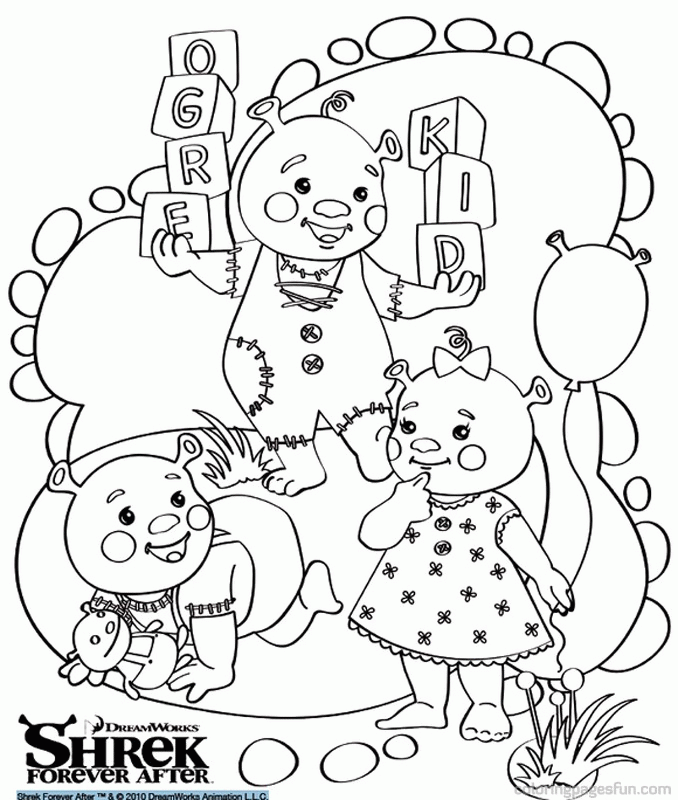 Shrek 4 Forever After Coloring Pages 51 | Free Printable Coloring 