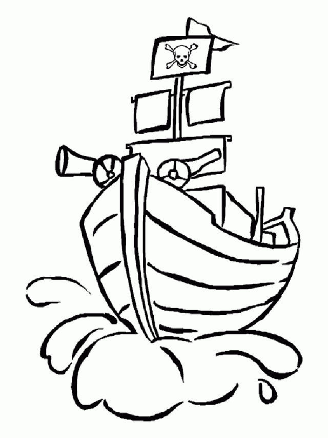 Pirate Ship Coloring Pages Coloring Book Area Best Source For 
