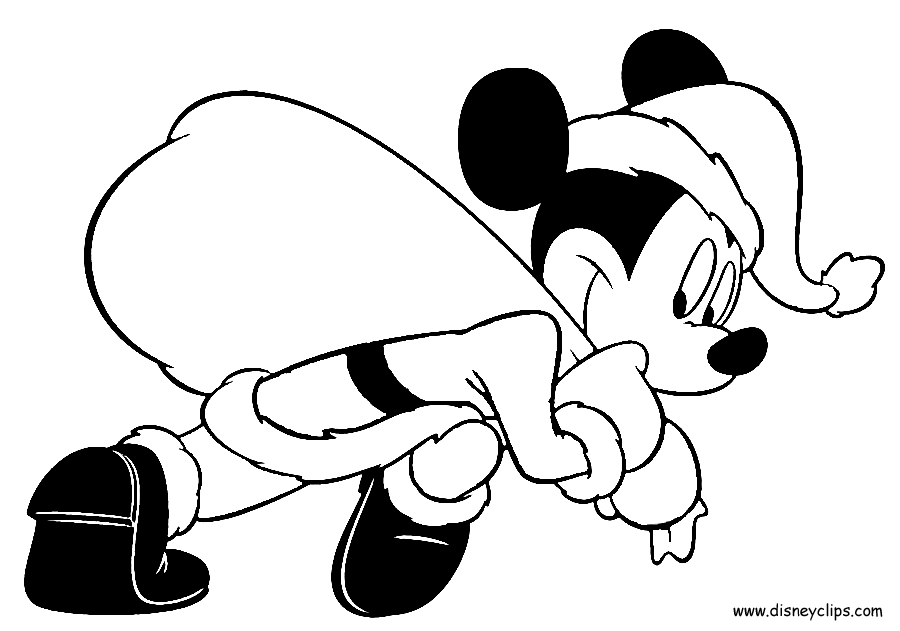 Christmas Coloring Pages featuring Disney Characters - Disney's 