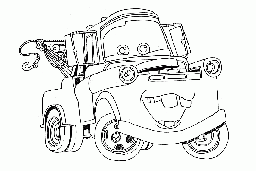 cars the cars the movie Colouring Pages
