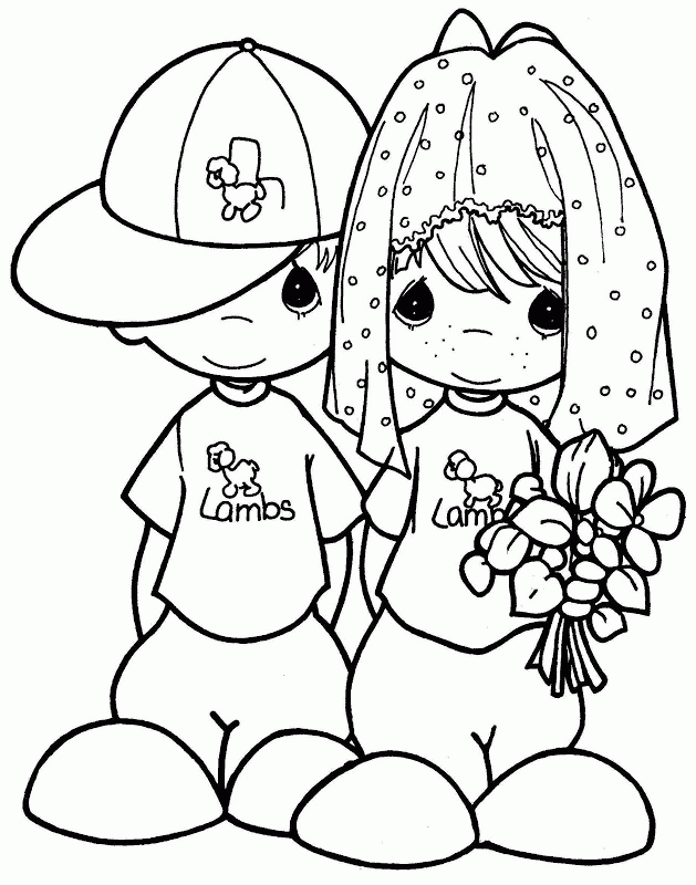 Precious Moments Wedding Coloring Pages » Fk coloring pages
