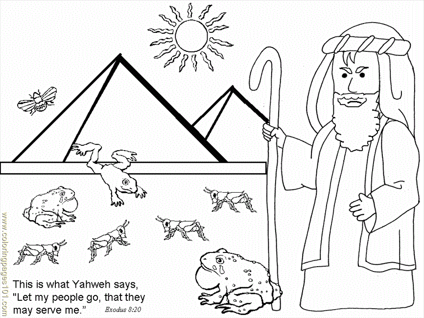 Coloring Pages Moses Bible (Peoples > Moses Bible ) - free 