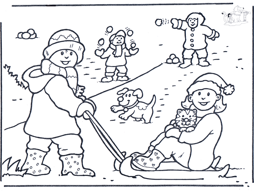 Winter Coloring Pages For Preschool 3 | Free Printable Coloring Pages