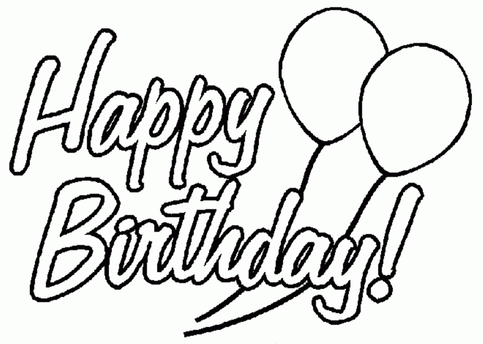 Card Happy Birthday Cards Happy B Day Coloring Pages Printable 