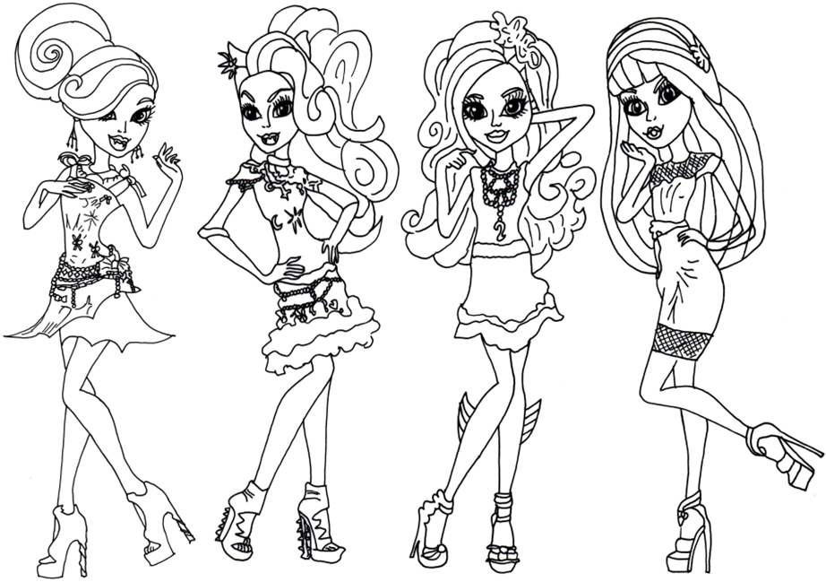 Monster High Coloring Pages (
