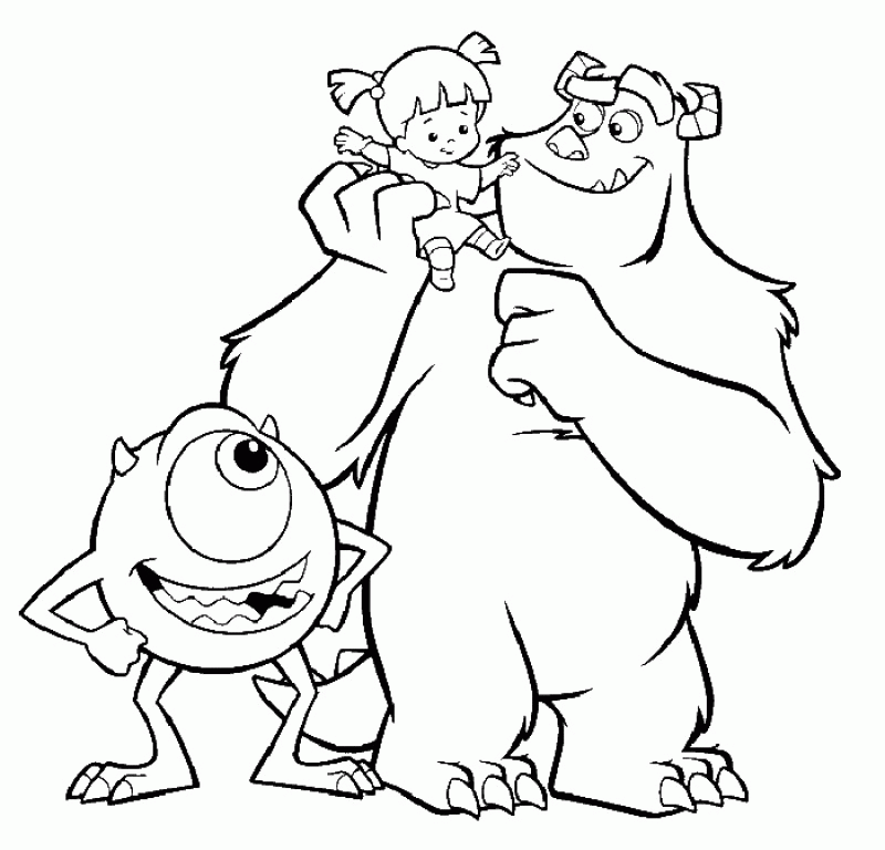 Monsters Inc Coloring Pages - HD Printable Coloring Pages
