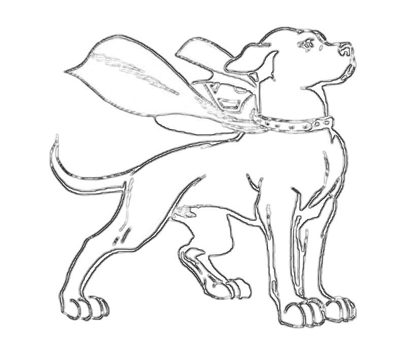 2014 Krypto coloring pages