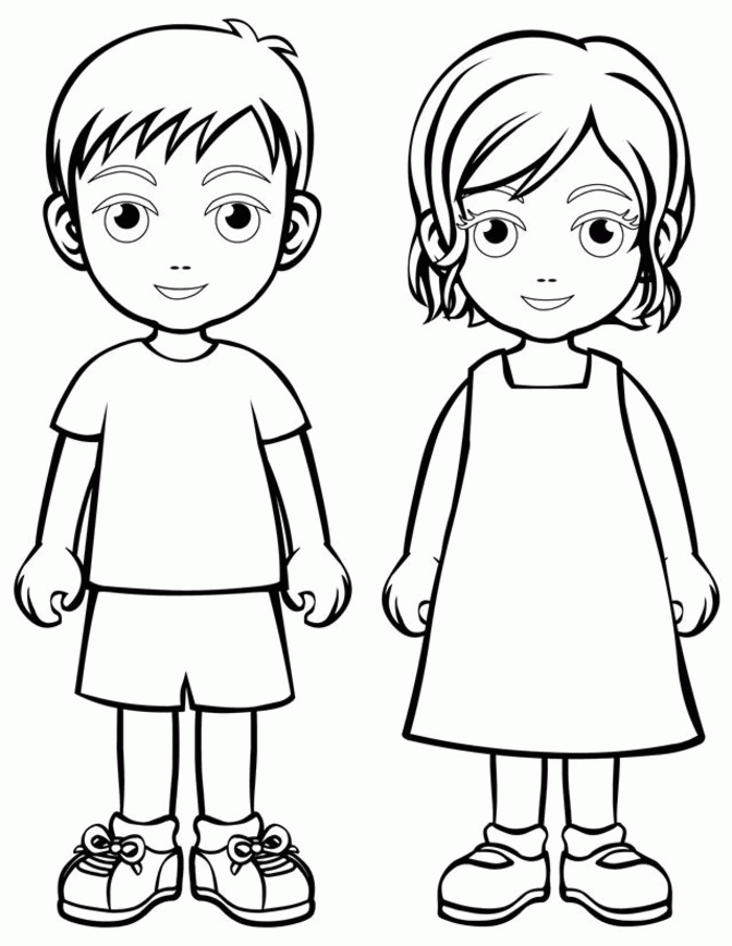 Coloring Pages Of Children 9 | Free Printable Coloring Pages