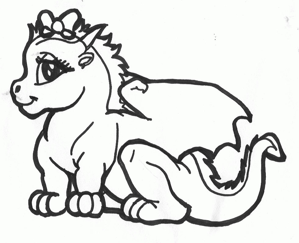 dragon pictures to color and print | Coloring Picture HD For Kids 
