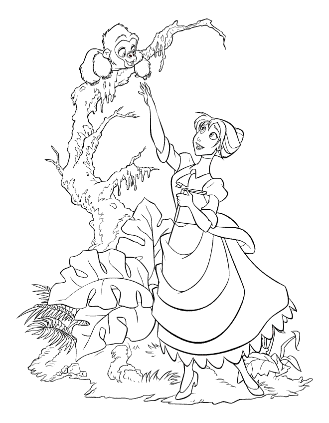 George Of The Jungle Coloring Pages | HelloColoring.com | Coloring 